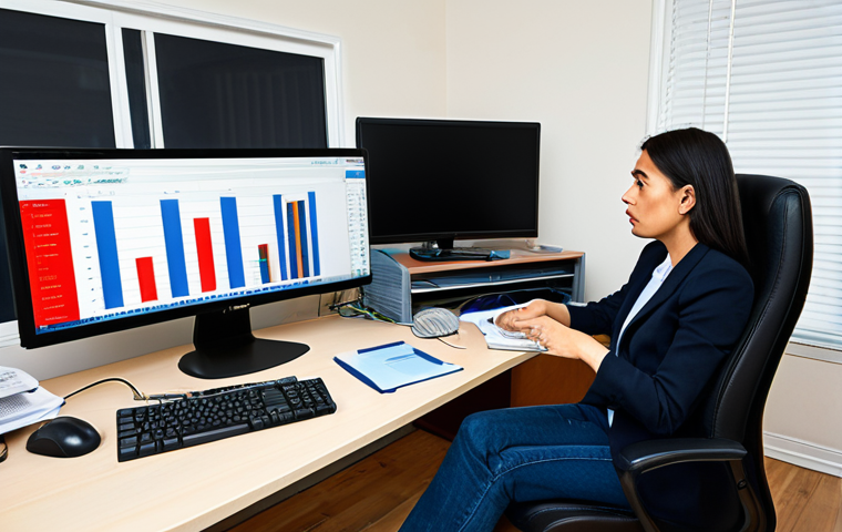 A person, appearing stressed and overwhelmed, sitting at a cluttered desk in a home office. Their computer screen displays complex customs forms and unexpectedly high shipping costs. An incorrectly sized shoe or a mislabeled package is visible on the desk, symbolizing the challenges of individual international shopping. The person is fully clothed in modest, appropriate attire. The scene conveys frustration and confusion. safe for work, appropriate content, fully clothed, family-friendly, perfect anatomy, correct proportions, natural pose, well-formed hands, proper finger count, natural body proportions, professional photography, high quality.